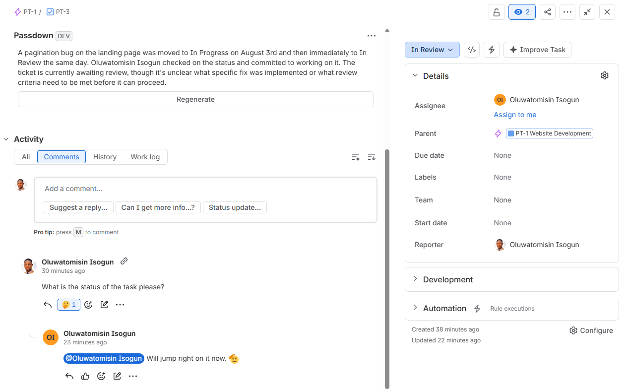 A real Jira Service Management on-call schedule, with routing rules, escalation policy, and a rotation timeline showing who is on call.